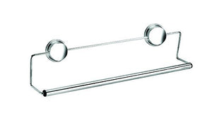 Croydex QM282641 Rust Free Stick 'N' Lock Plus Towel Rail, Stainless_Steel, Silver