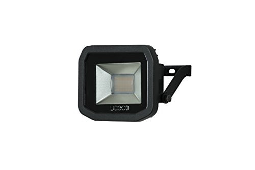 Luceco Guardian Slim Flood Light with 1 m Cable, 15 W, 3000K Colour Temperature, Black, 15.5 x 10.5 cm