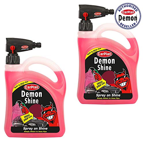 CarPlan Demon Shine Spray on Shine with Spray Gun 2 Litre X 2